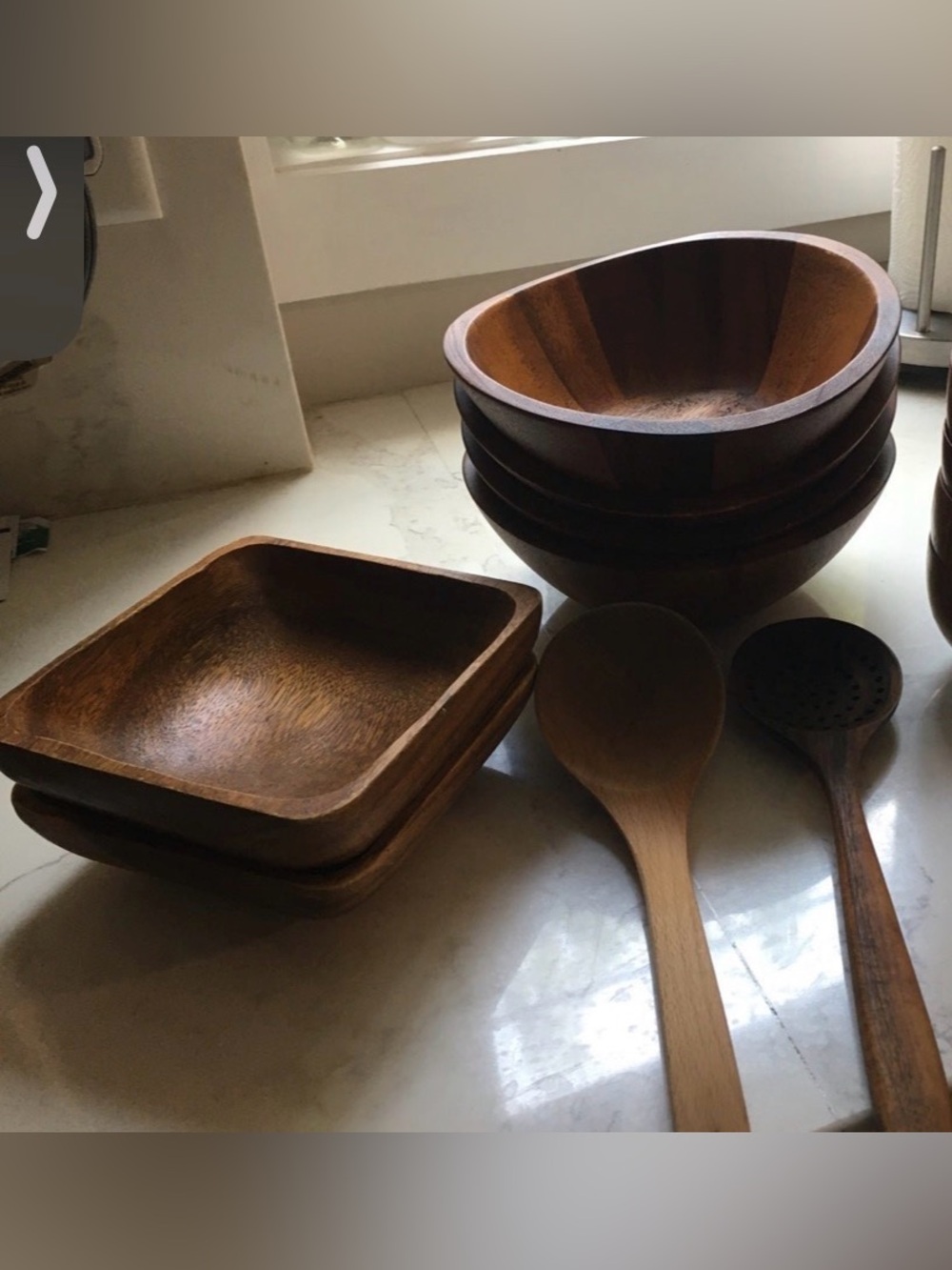 Wooden bowl plate spoon
